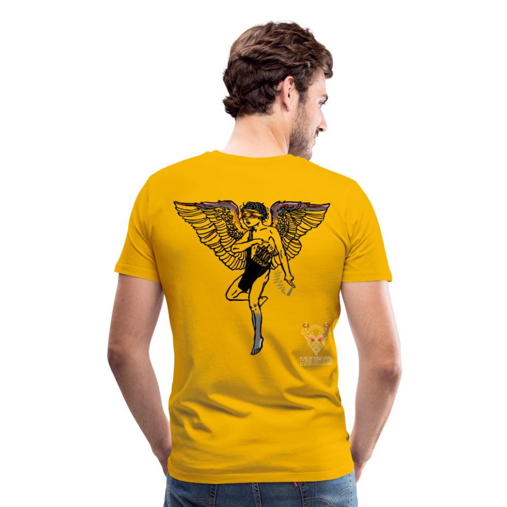 Men T-Shirt Angel bloody - Sonnengelb