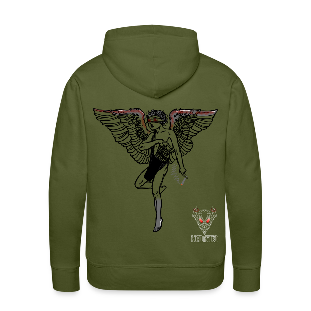 Men Hoodie There Is No Heaven bloody - Olivgrün