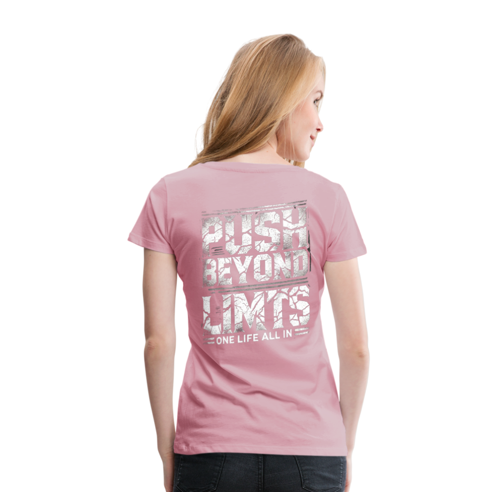 Women T-Shirt Push Beyond Limits - Hellrosa