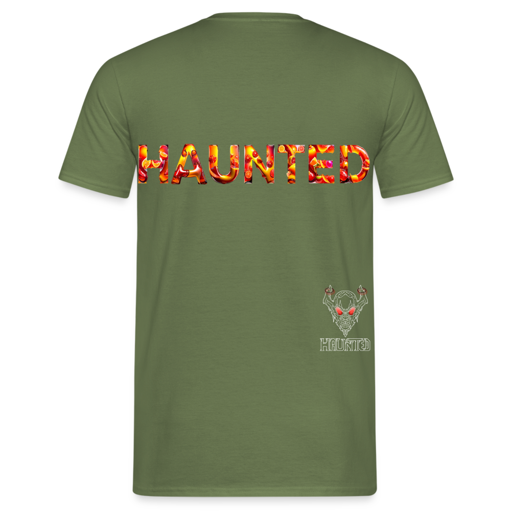 Men T-Shirt Citrus Sunset Splash - Militärgrün