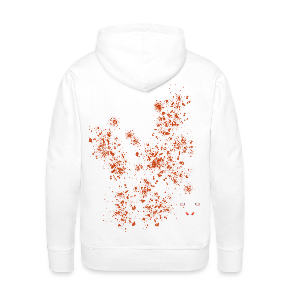 Men Hoodie Orange Wings - Weiß