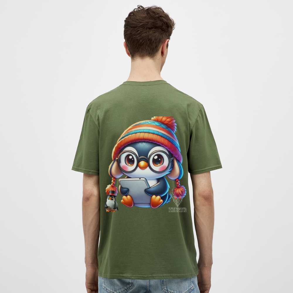 Men T-Shirt KasPenguin with Pad - Militärgrün