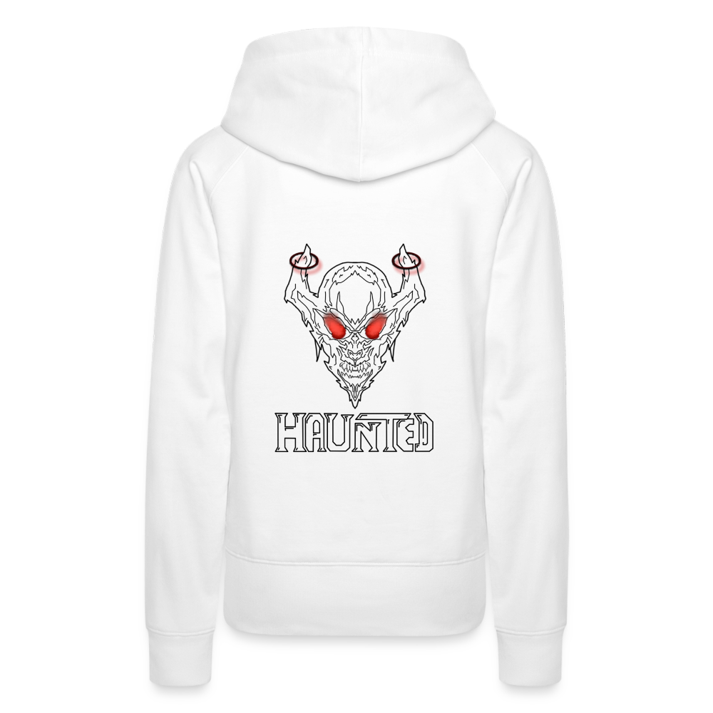 Women Hoodie Deamon White - Weiß