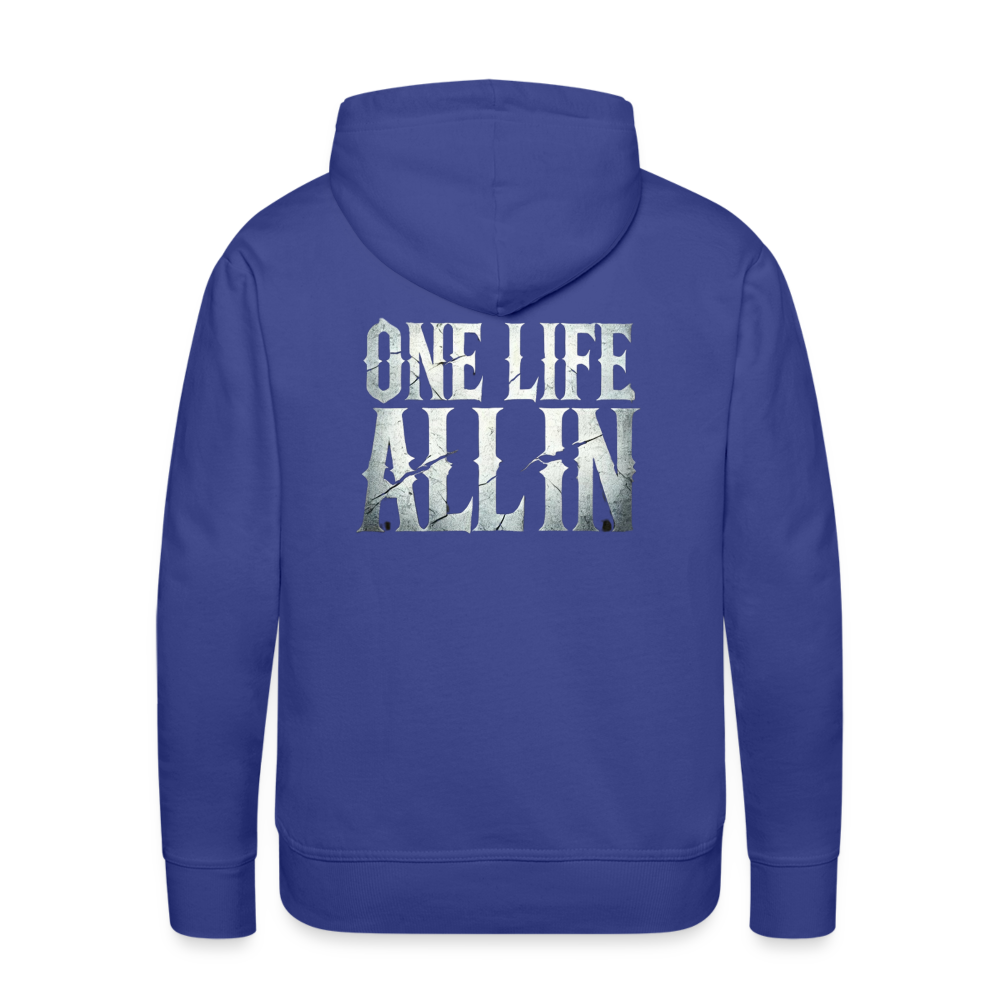 Men Hoodie One Life All In - Königsblau
