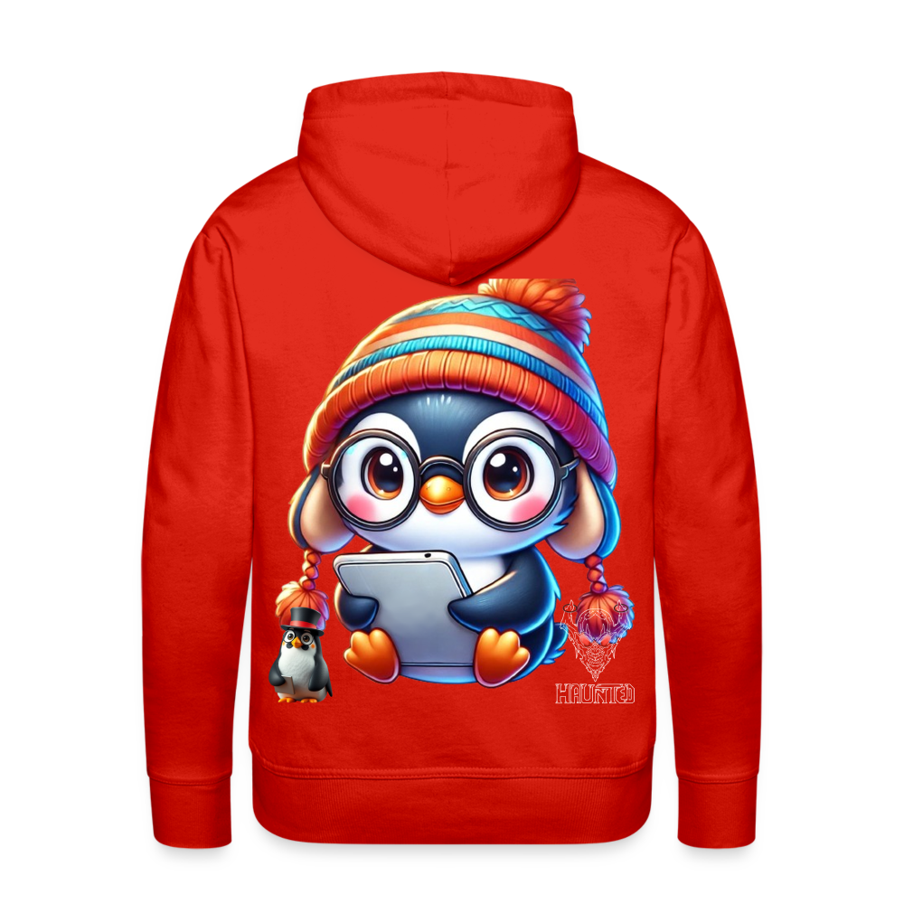 Men Hoodie KasPenguin with Pad - Rot