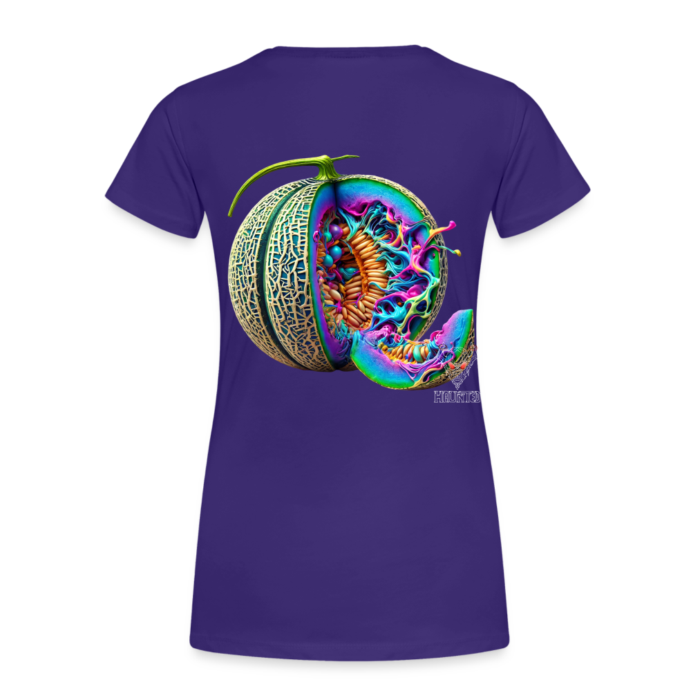 Woman T-Shirt Neon Melon Art - Lila