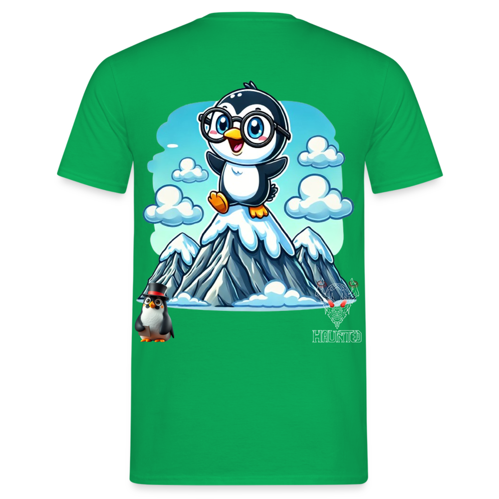 Men T-Shirt KasPenguin on Top - Kelly Green