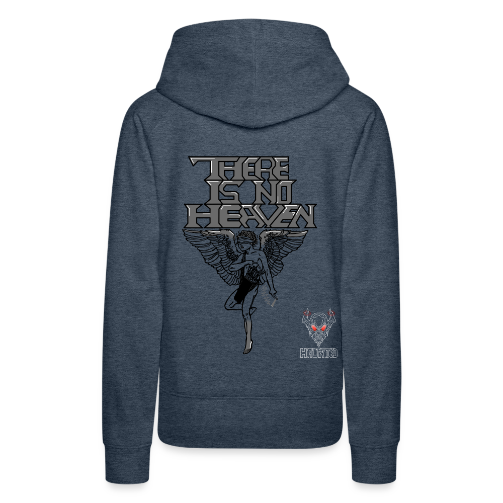 Woman Hoodie There Is No Heaven - Jeansblau