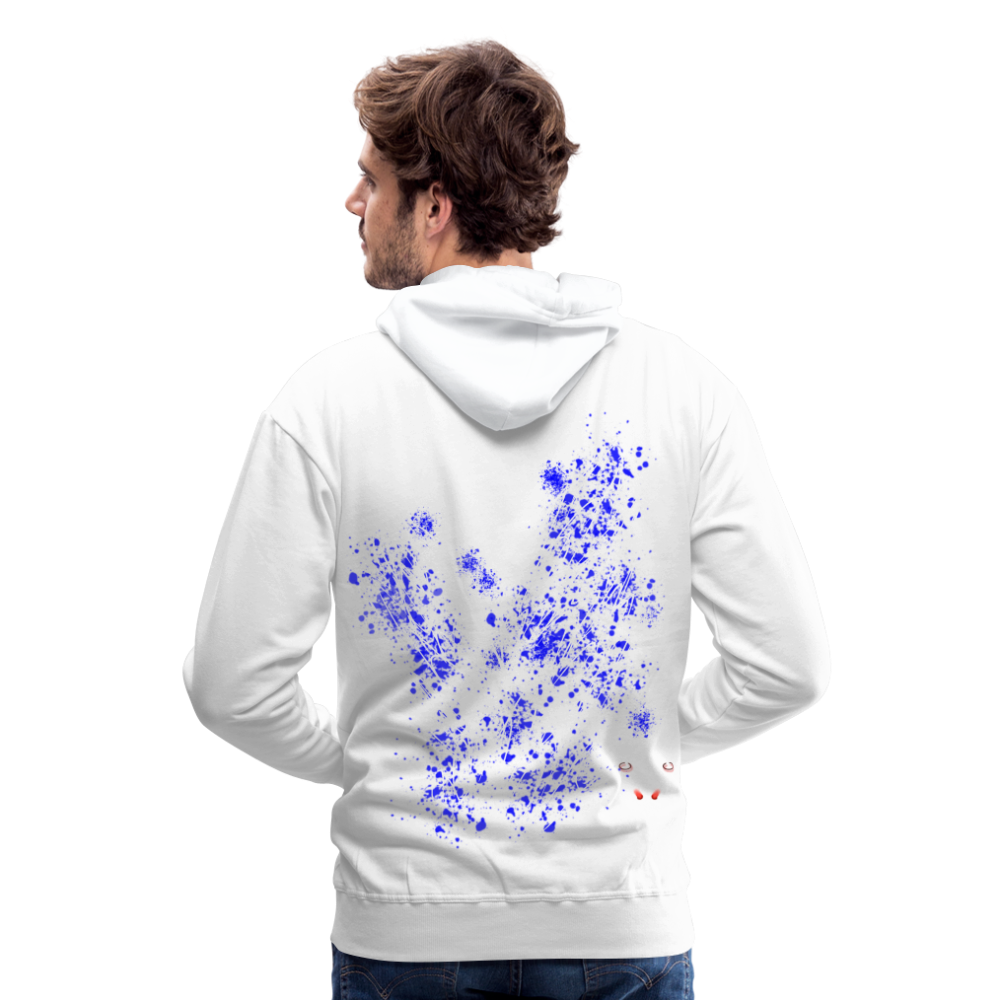 Men Hoodie Blue Wings - Weiß