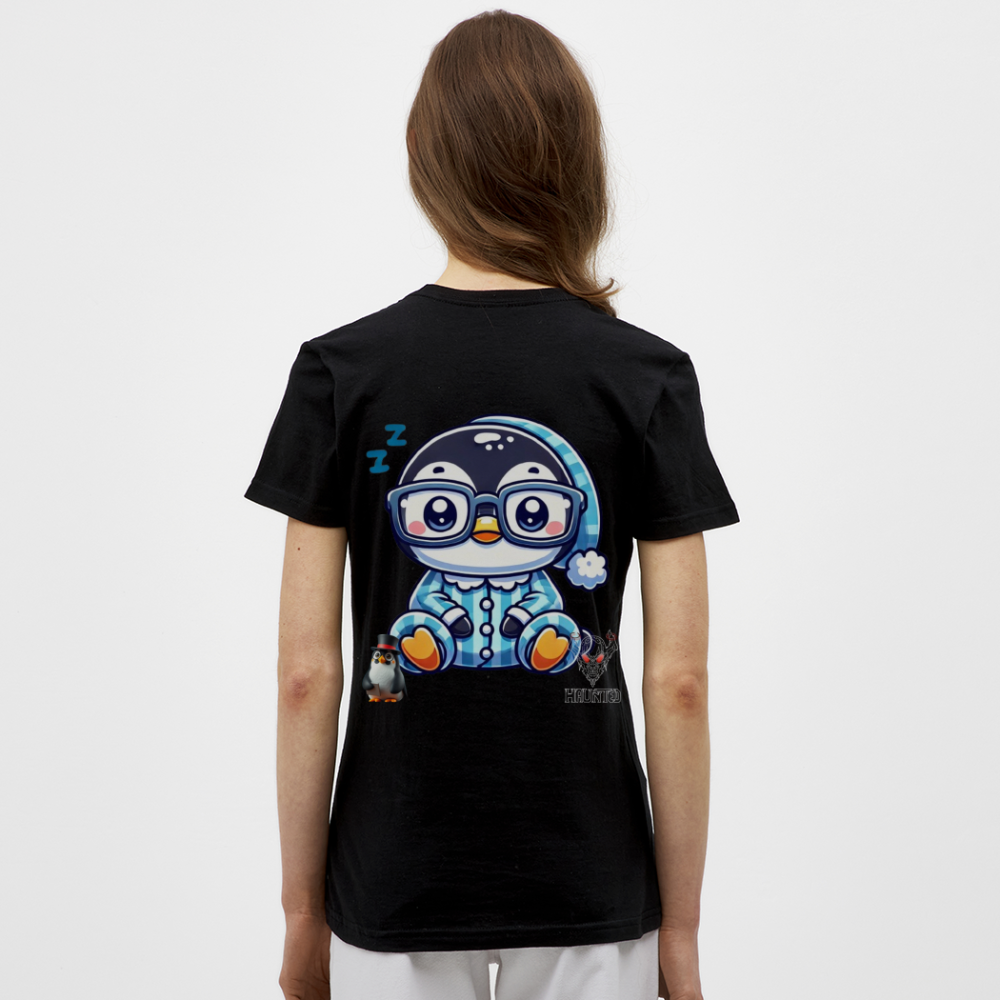 Women T-Shirt KasPenguin in Pyjama - Schwarz