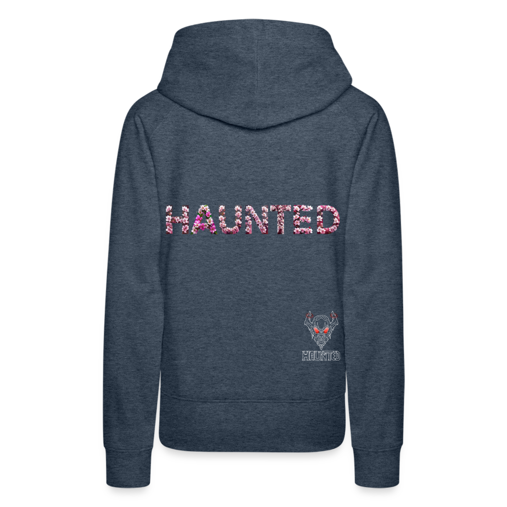 Women Hoodie Blossom Ghost Mist - Jeansblau