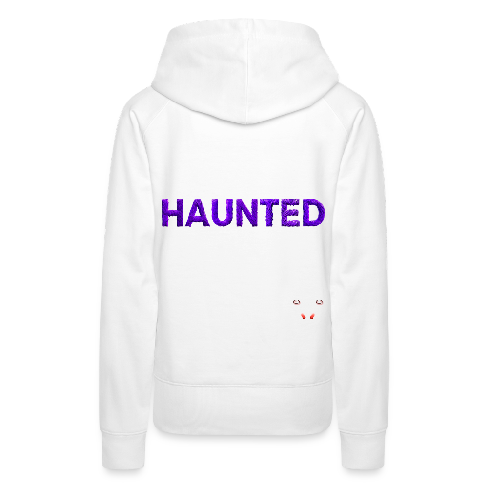 Women Hoodie Enchanted Velvet Mist - Weiß