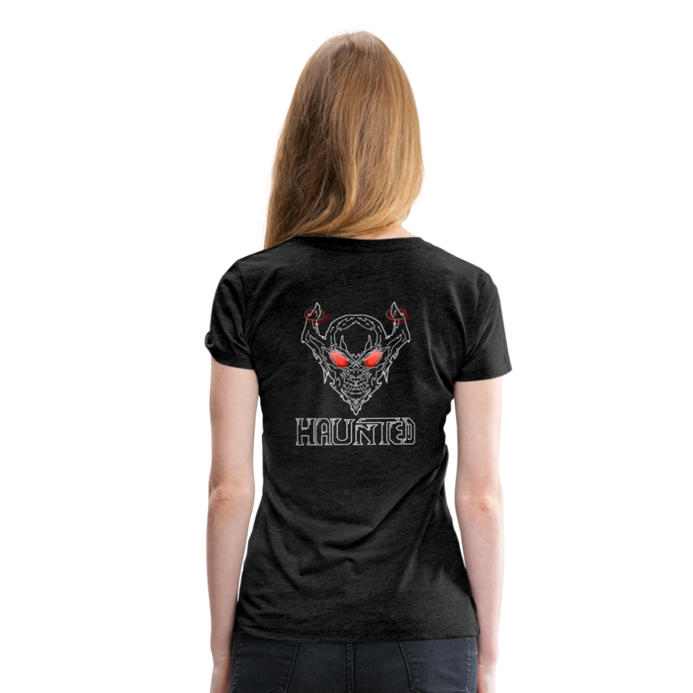 Women T-Shirt Deamon White - Anthrazit