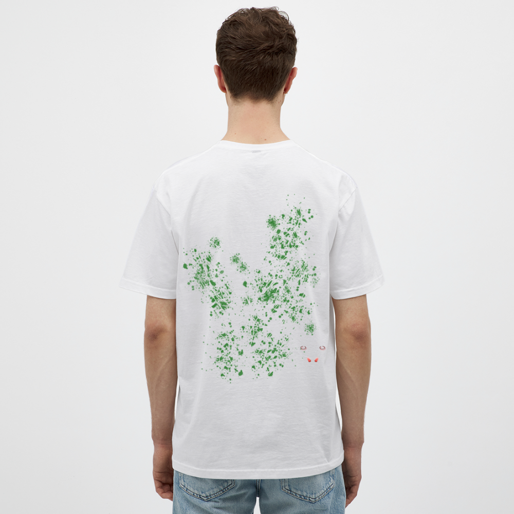 Men T-Shirt Dark Green Wings - Weiß