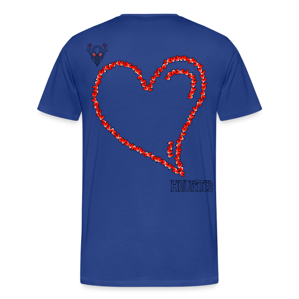 Man T-Shirt Hearts Dark - Königsblau