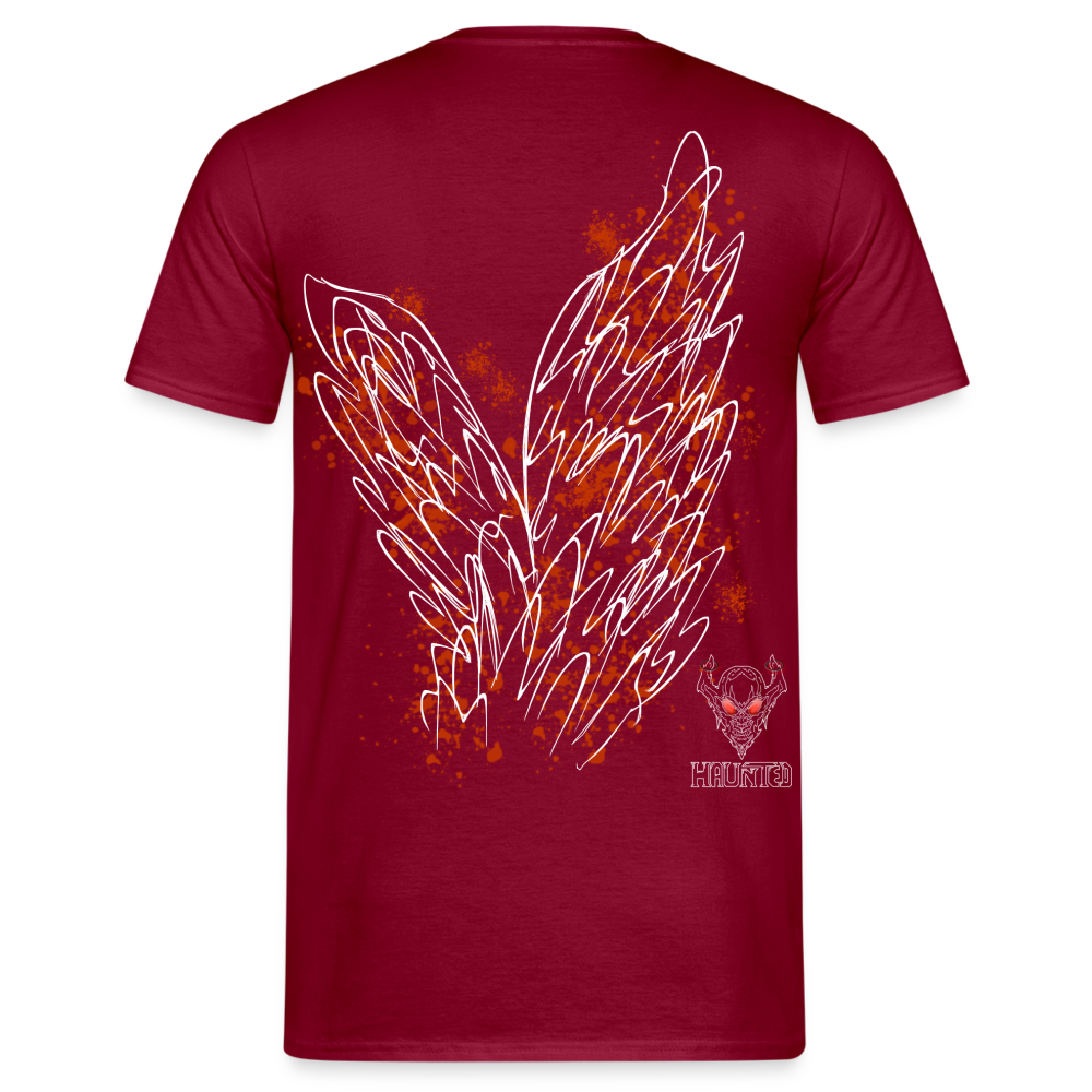 Men T-Shirt Orange Wings - Ziegelrot