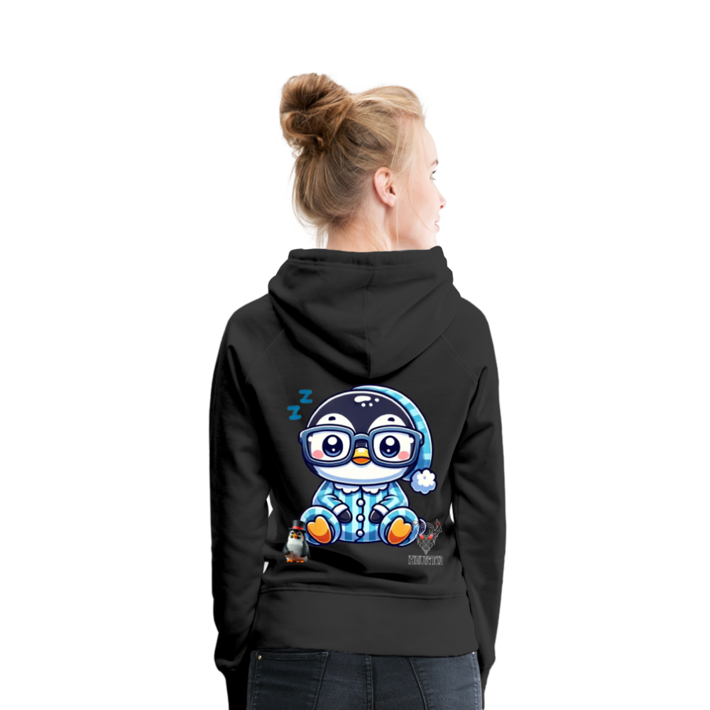 Women Hoodie KasPenguin in Pyjama - Schwarz