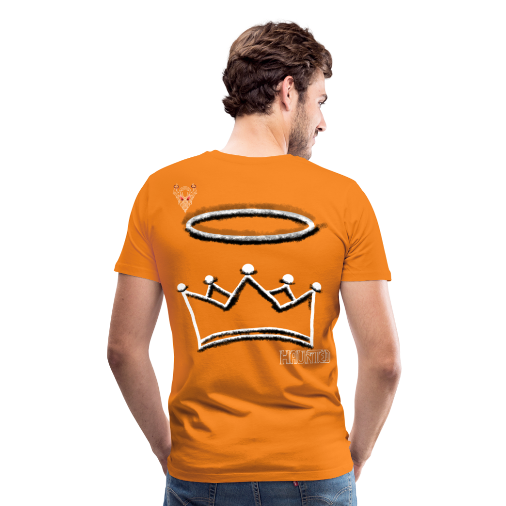 Man T-Shirt Crown and Ring Light - Orange