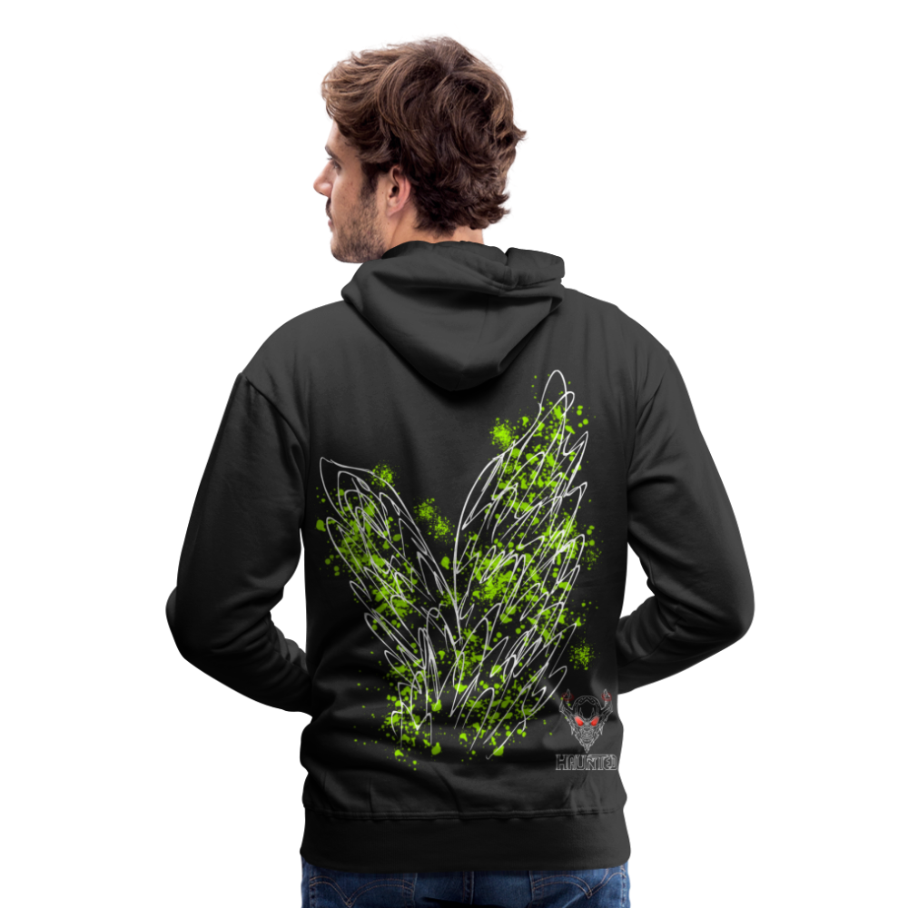 Men Hoodie Poison Green Wings - Schwarz