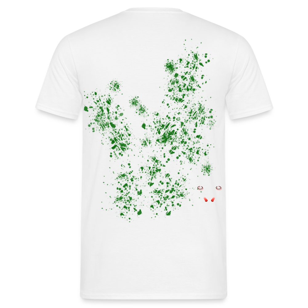 Men T-Shirt Dark Green Wings - Weiß