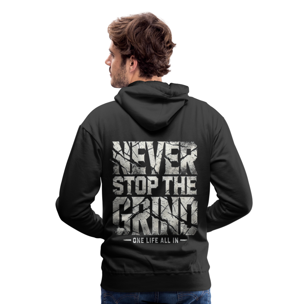 Men Hoodie Never Stop The Grind - Schwarz