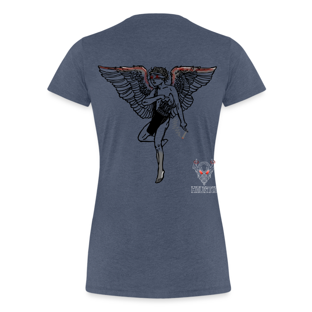 Woman T-Shirt Angel bloody - Blau meliert