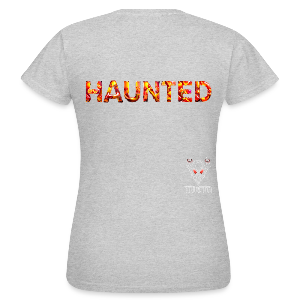 Women T-Shirt Citrus Sunset Splash - Grau meliert