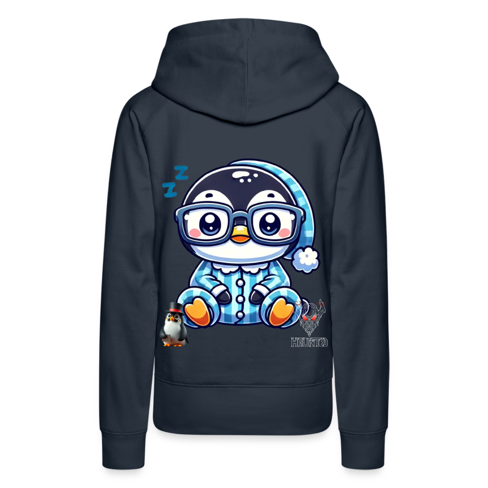Women Hoodie KasPenguin in Pyjama - Navy
