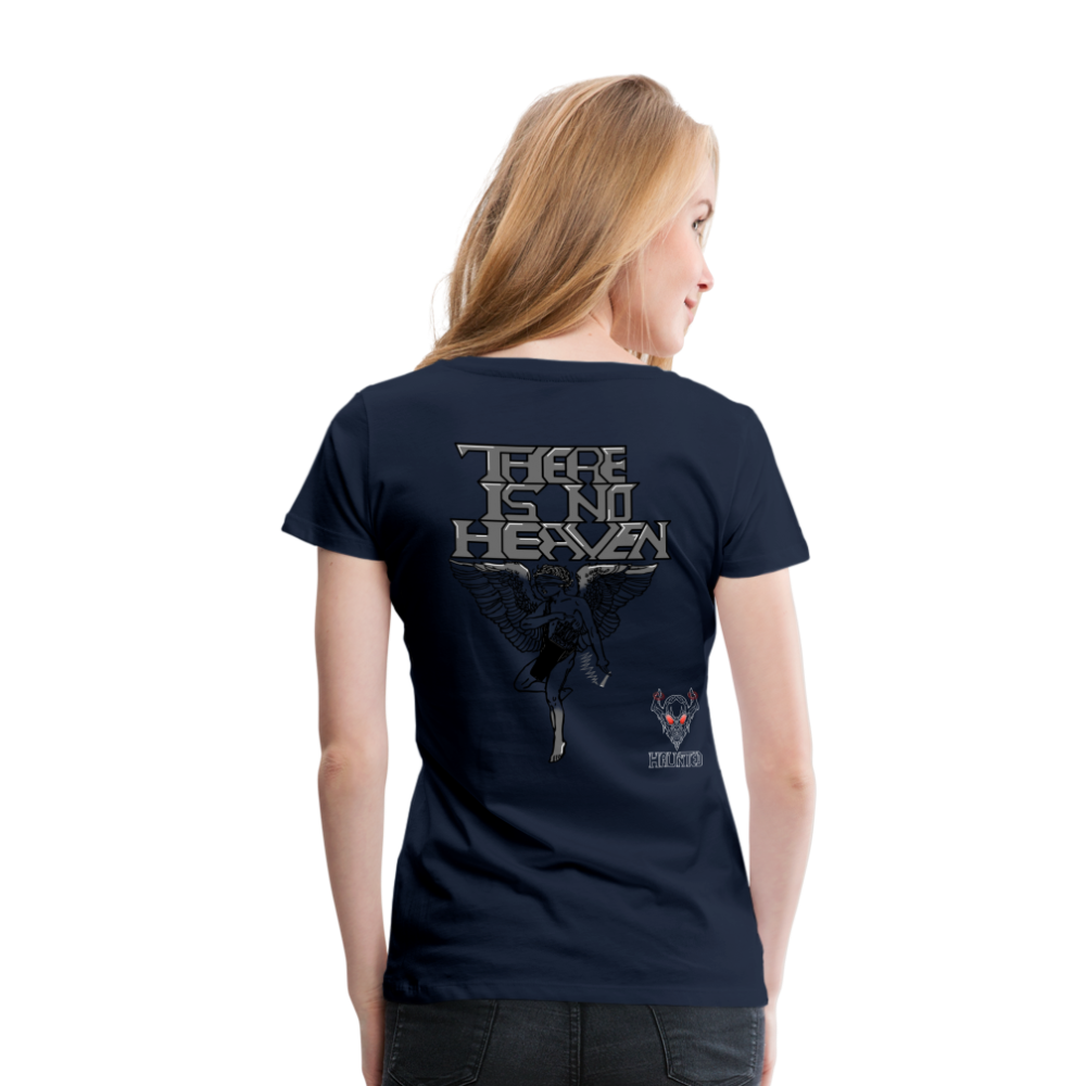 Woman T-Shirt There Is No Heaven - Navy