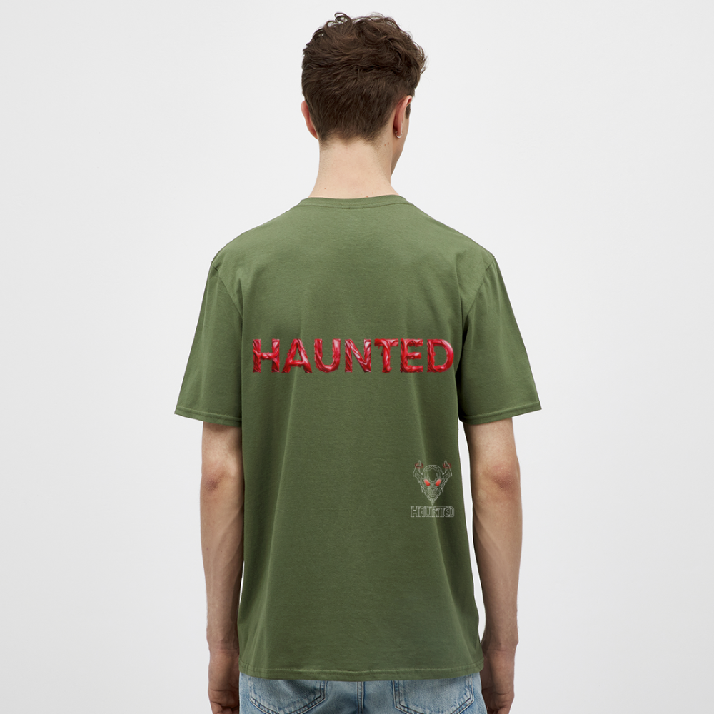 Men T-Shirt Crimson Silk Blaze - Militärgrün