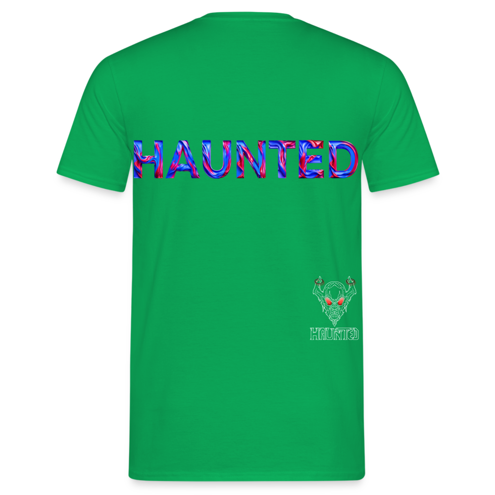 Men T-Shirt Cosmic Flame Surge - Kelly Green