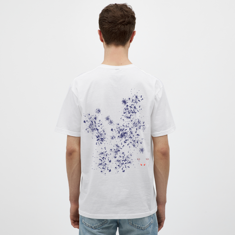 Men T-Shirt Dark Blue Wings - Weiß