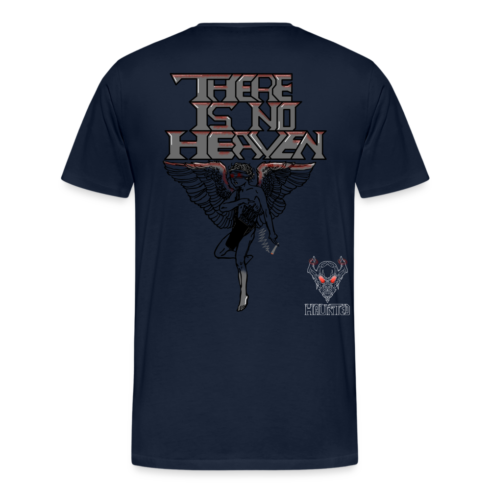 Men T-Shirt There Is No Heaven bloody - Navy