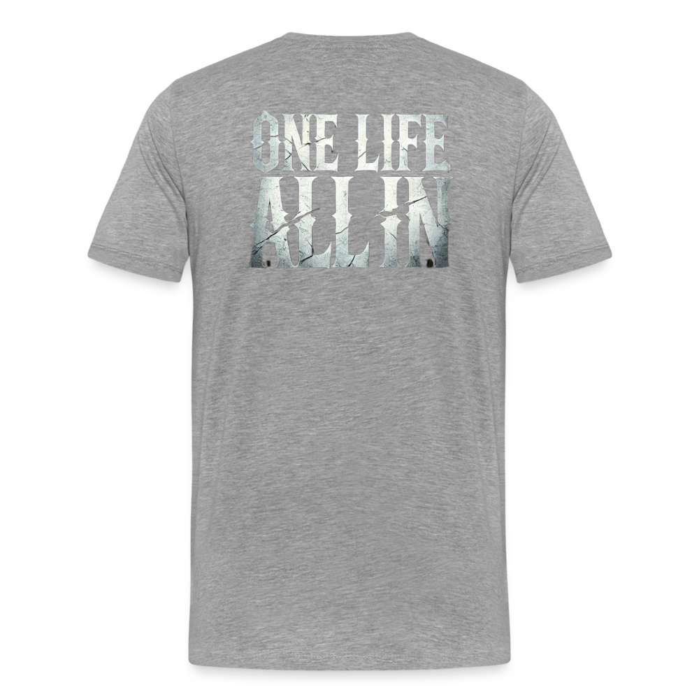 Women T-Shirt One Life All In - Grau meliert