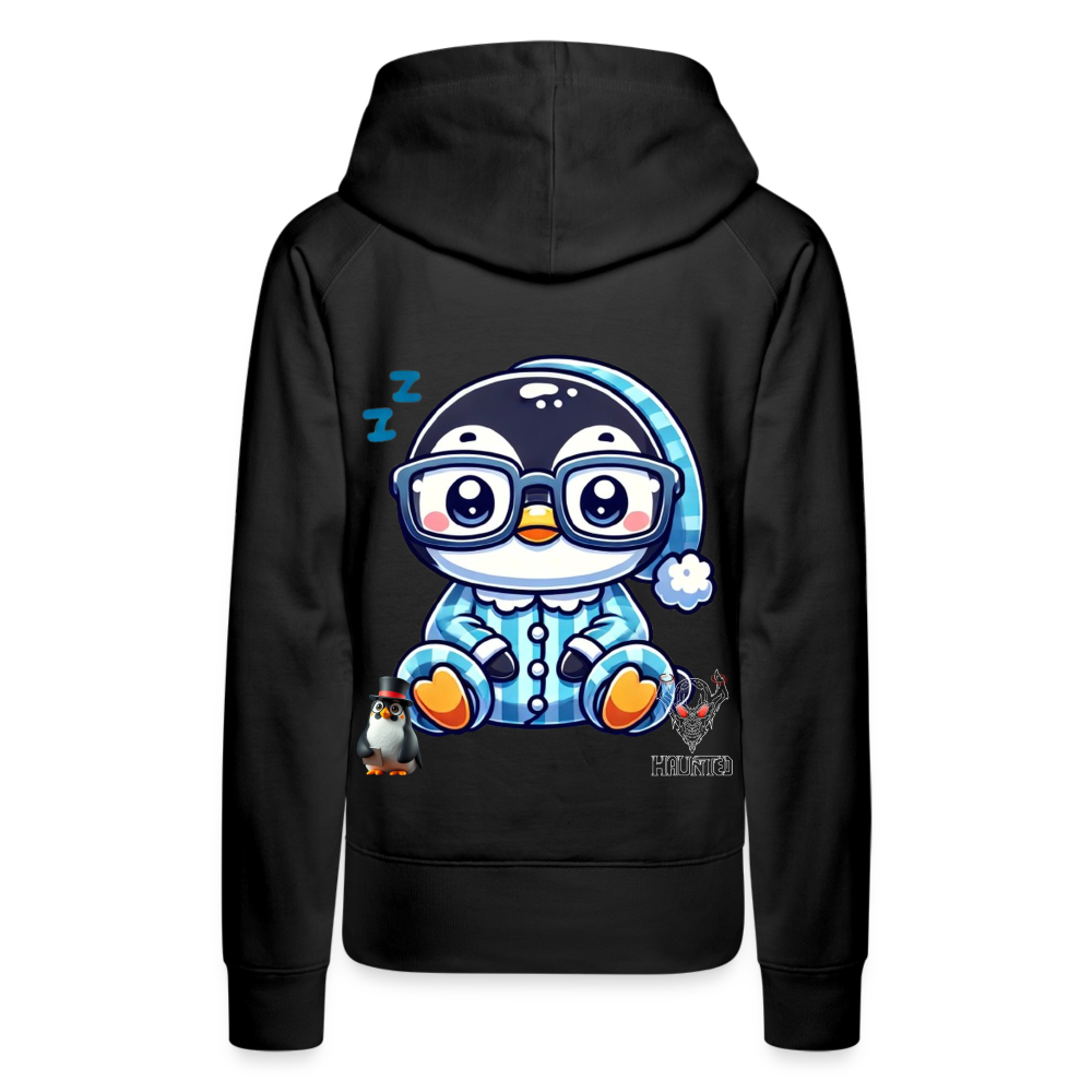 Women Hoodie KasPenguin in Pyjama - Schwarz