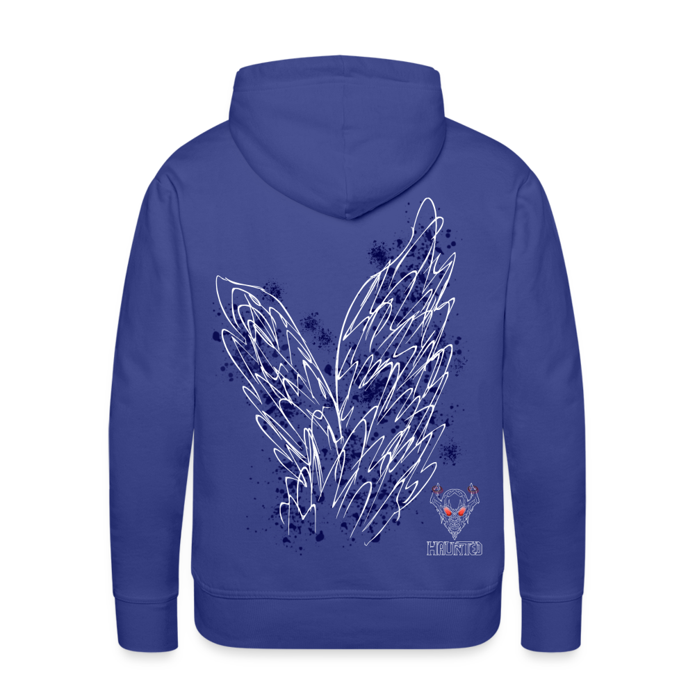 Men Hoodie Dark Blue Wings - Königsblau