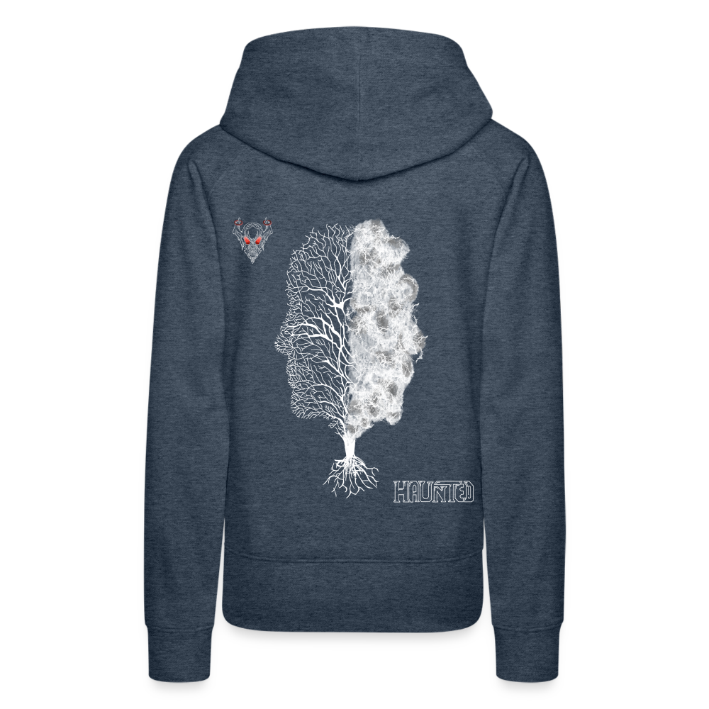Woman Hoodie Dead or Alive - Jeansblau