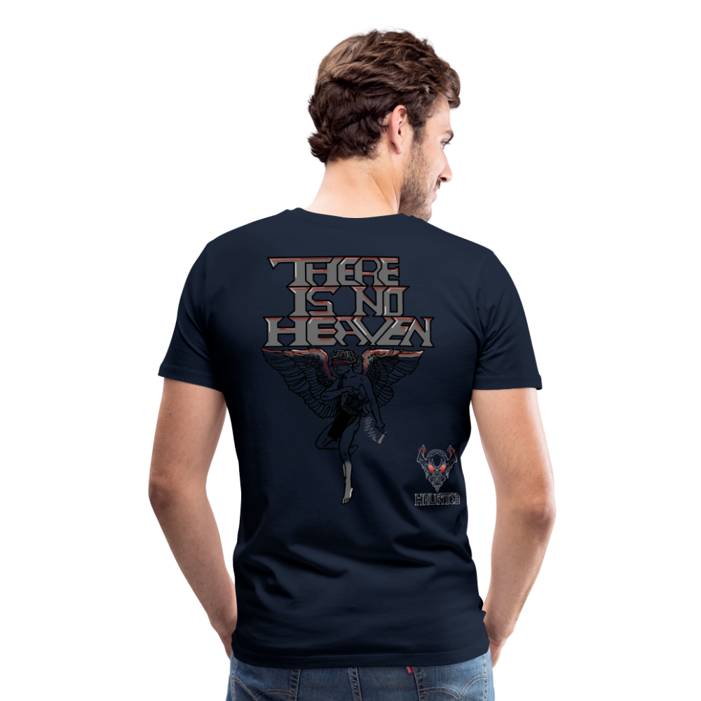 Men T-Shirt There Is No Heaven bloody - Navy