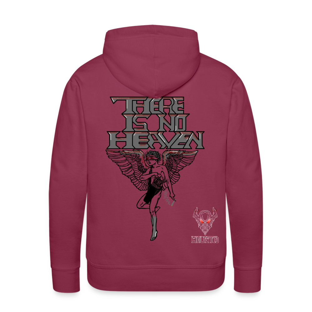Men Hoodie There Is No Heaven bloody - Bordeaux