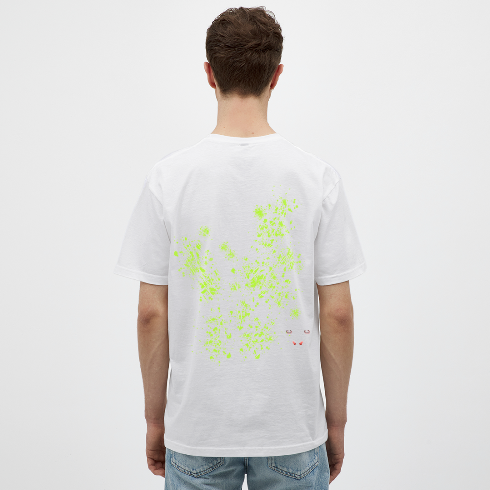 Men T-Shirt Poison Green Wings - Weiß