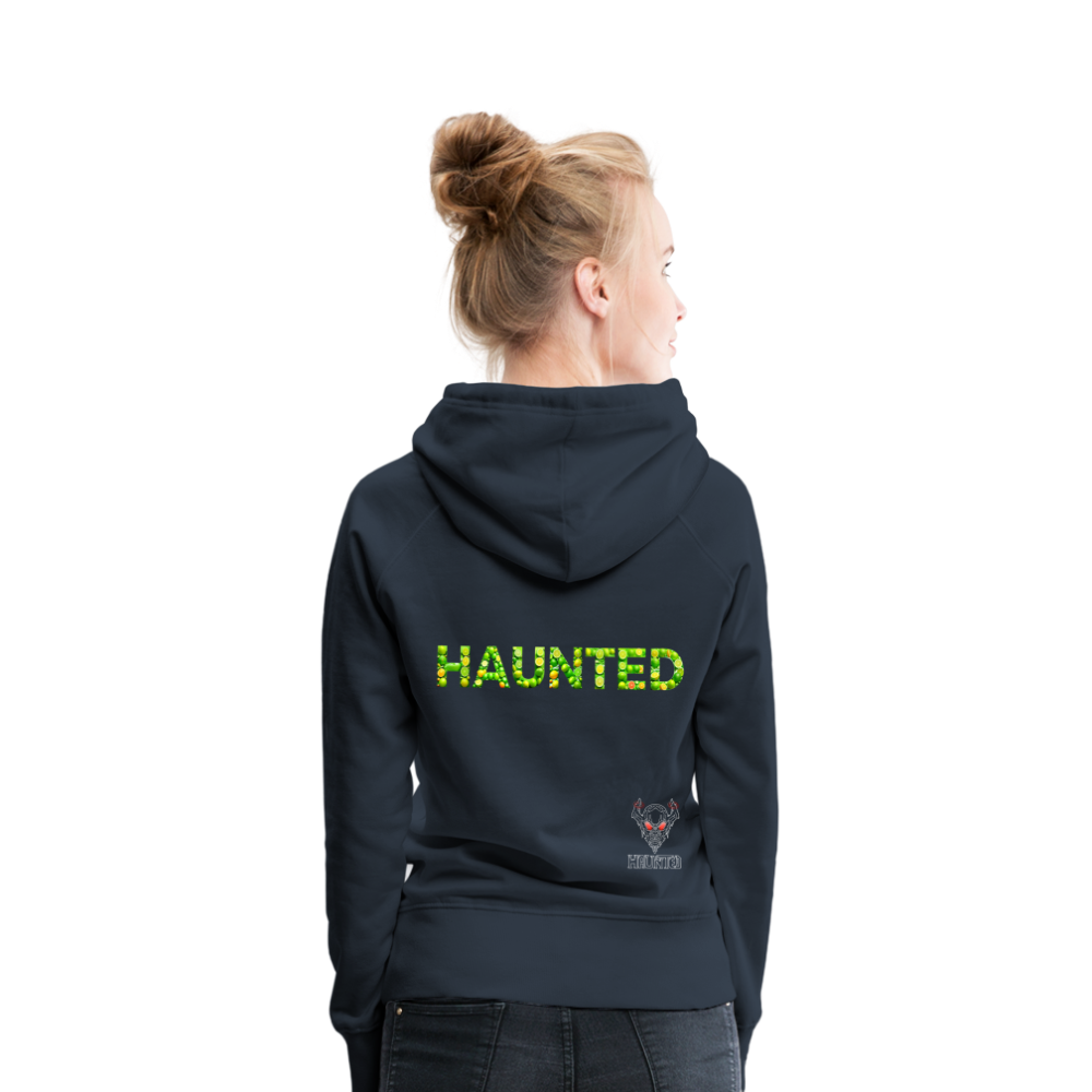Women Hoodie Citrus Burst Splash - Navy