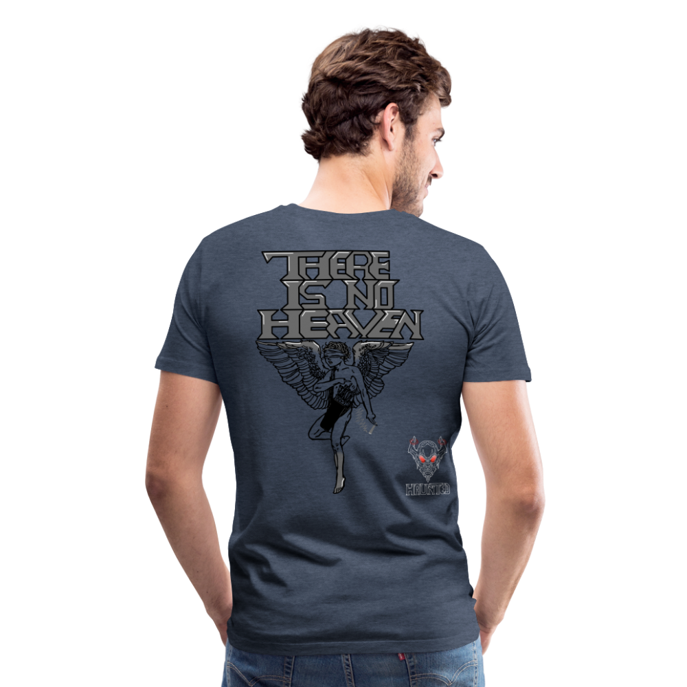 Men T-Shirt There Is No Heaven - Blau meliert