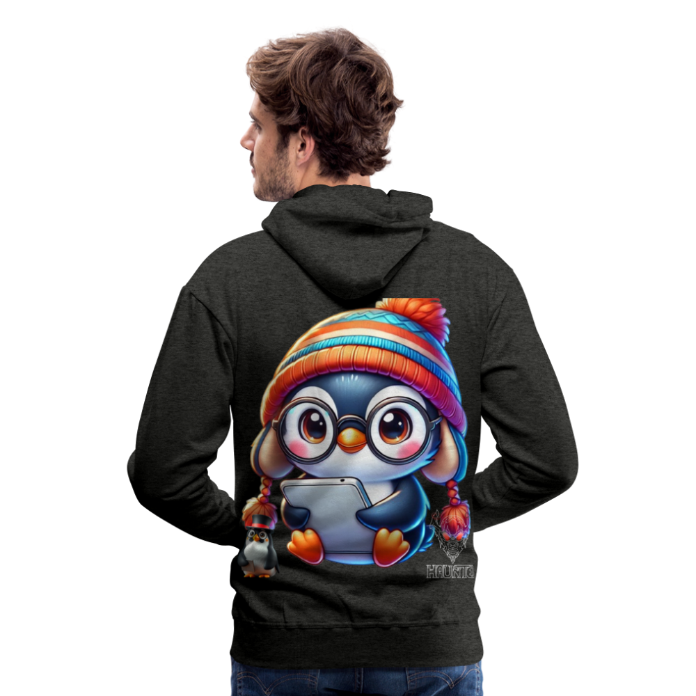 Men Hoodie KasPenguin with Pad - Anthrazit