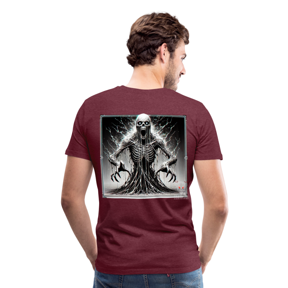 Men T-Shirt Ethereal Death Wraith - Bordeauxrot meliert