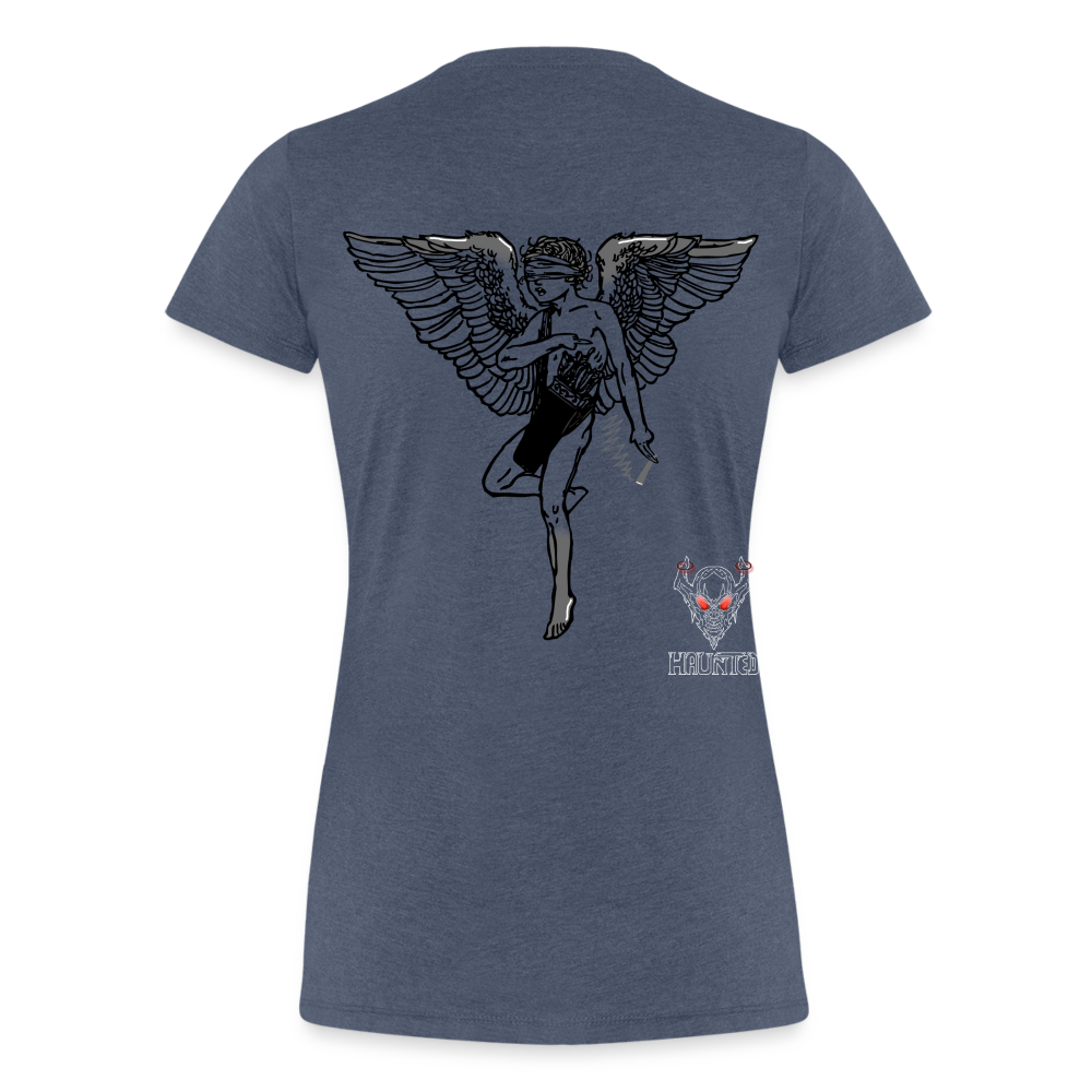 Woman T-Shirt Angel - Blau meliert