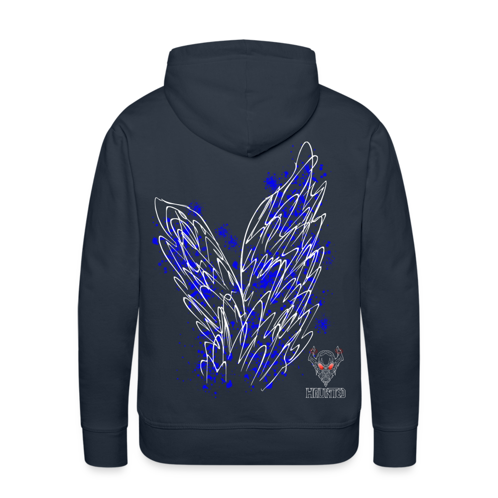 Men Hoodie Blue Wings - Navy