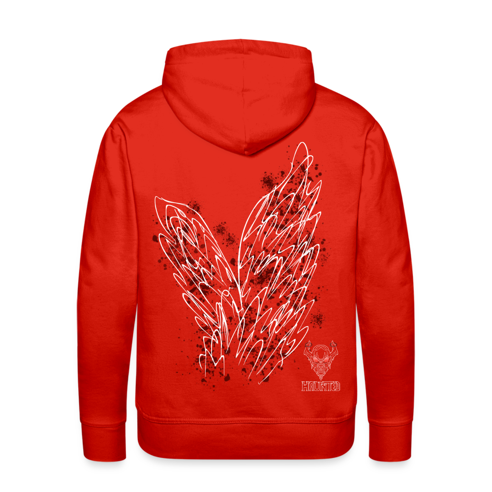Men Hoodie Dark Red Wings - Rot
