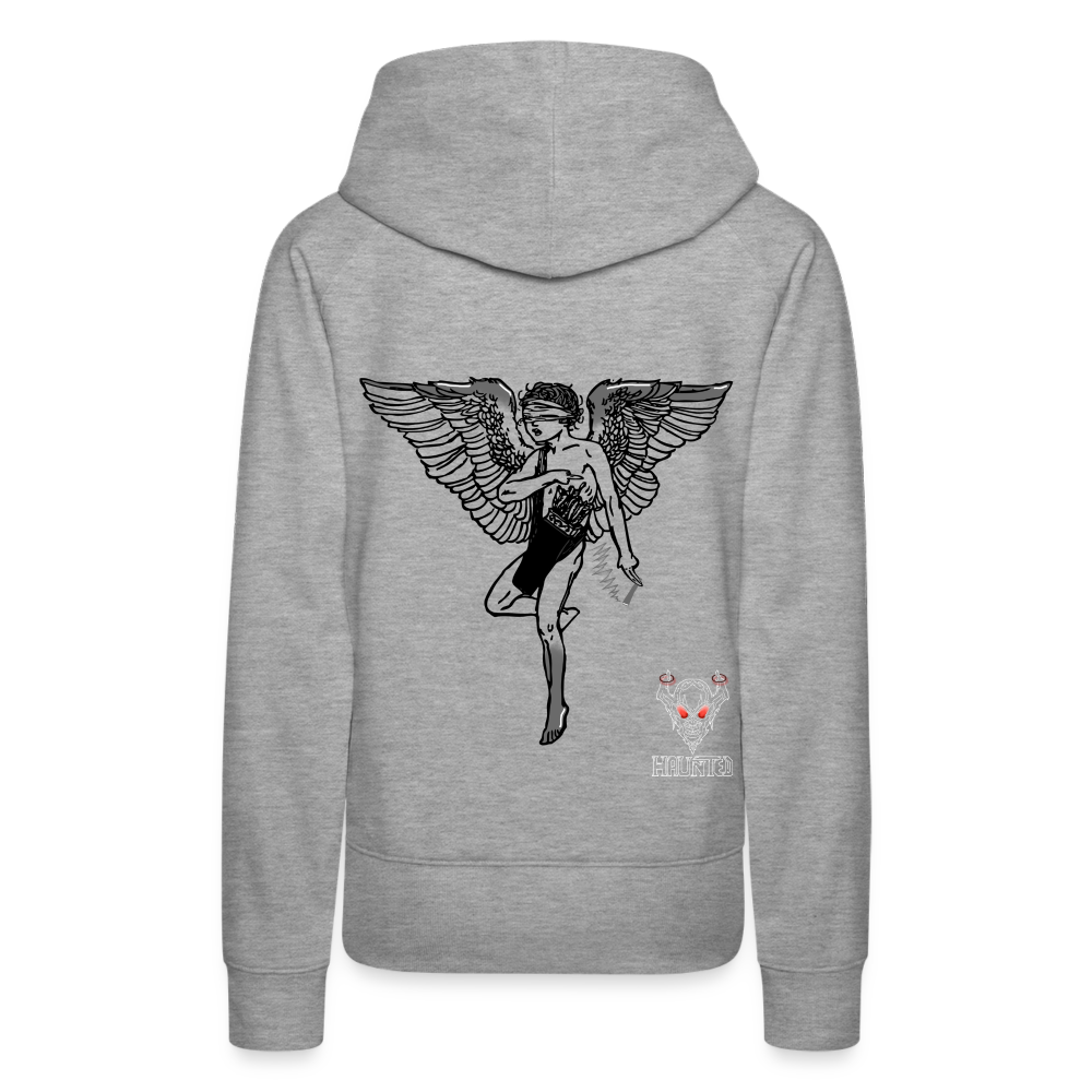 Woman Hoodie Angel - Grau meliert