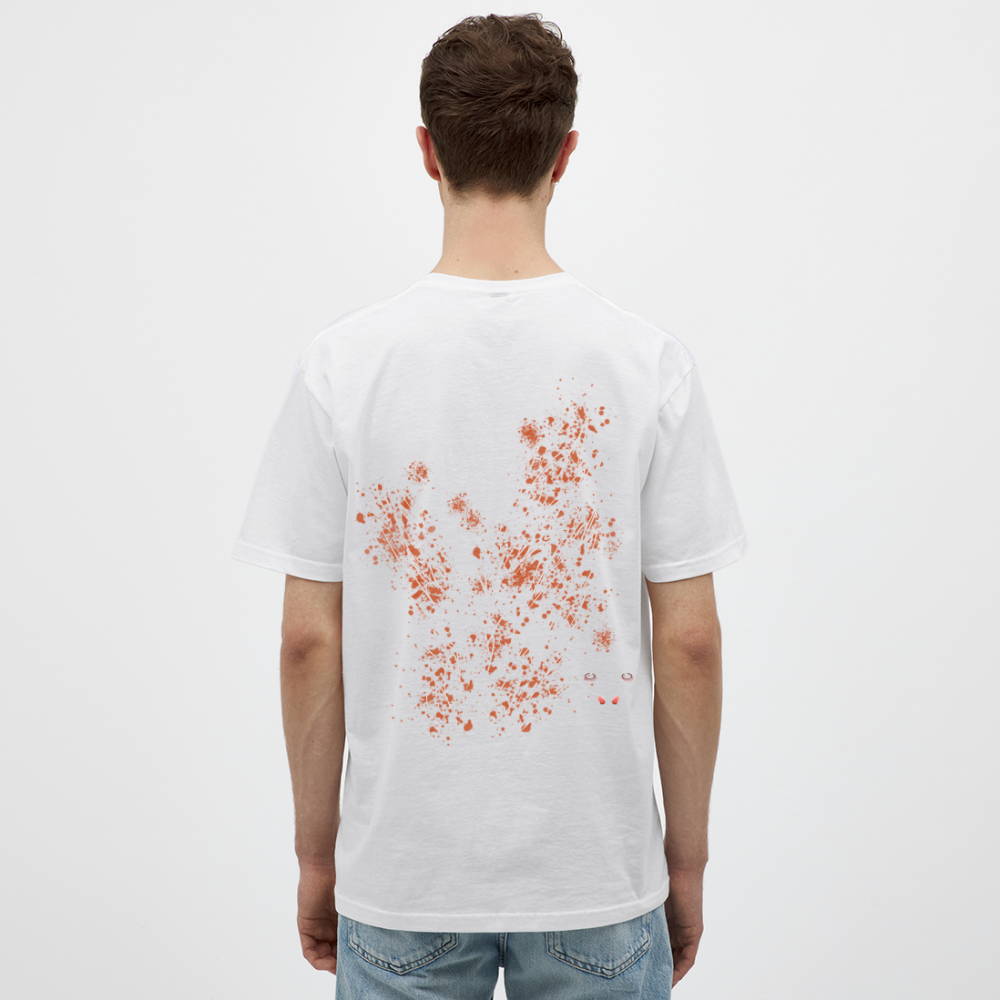 Men T-Shirt Orange Wings - Weiß