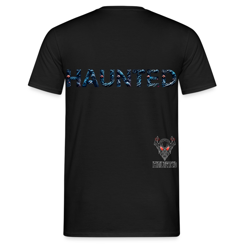 Men T-Shirt Abyssal Coral Glow - Schwarz